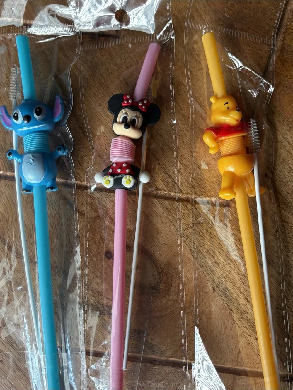 Character Reusable Straw Set of 3
